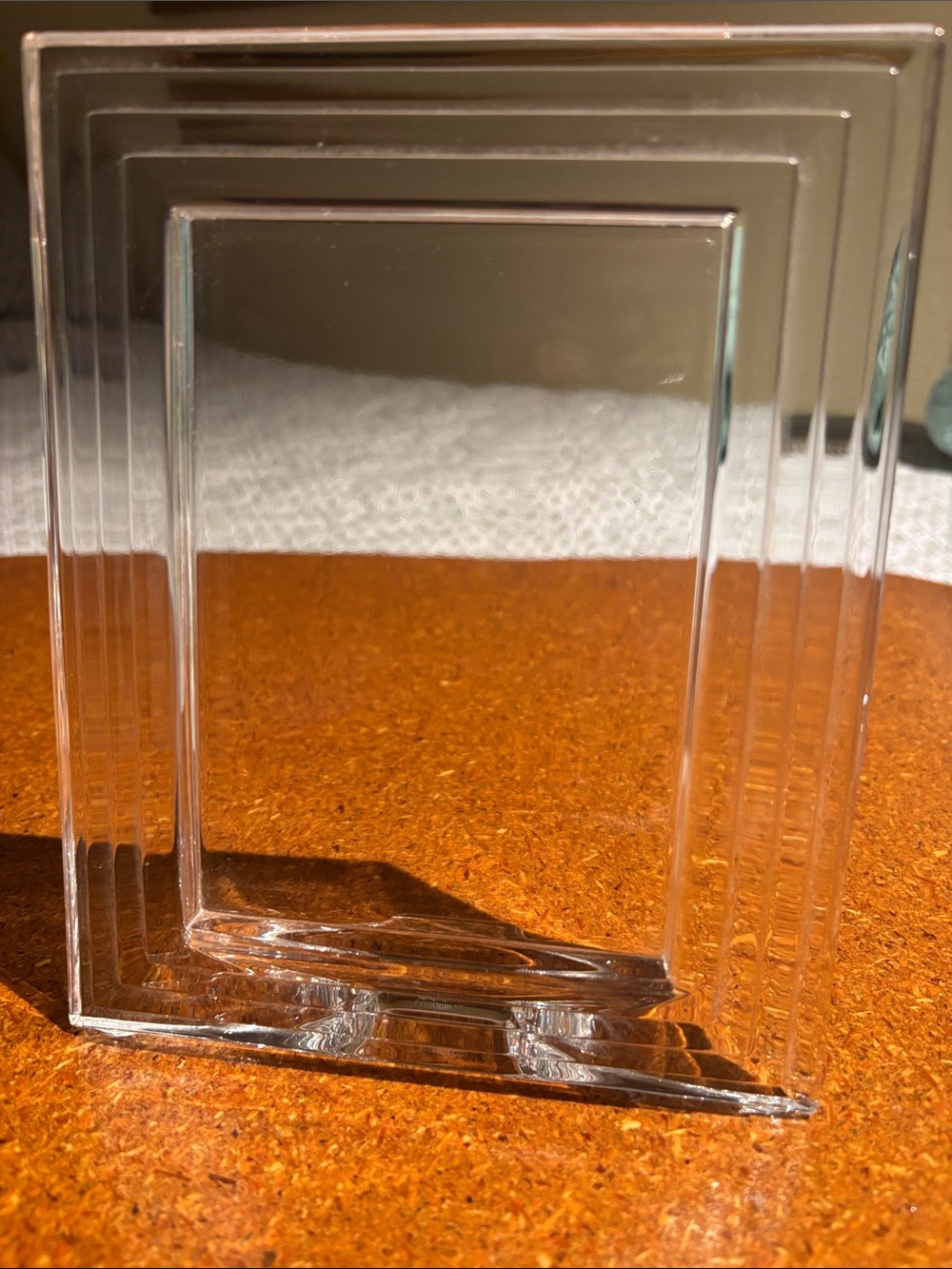 Marquis Waterford, Crystal picture frame Metropolitan art deco design